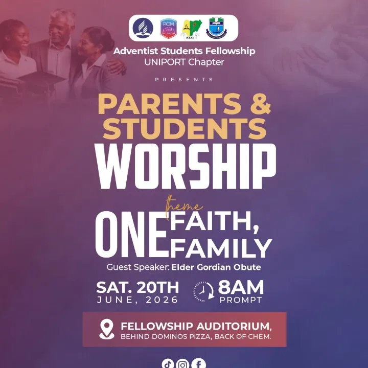 PARENTS STUDENTS SABBATH 2026