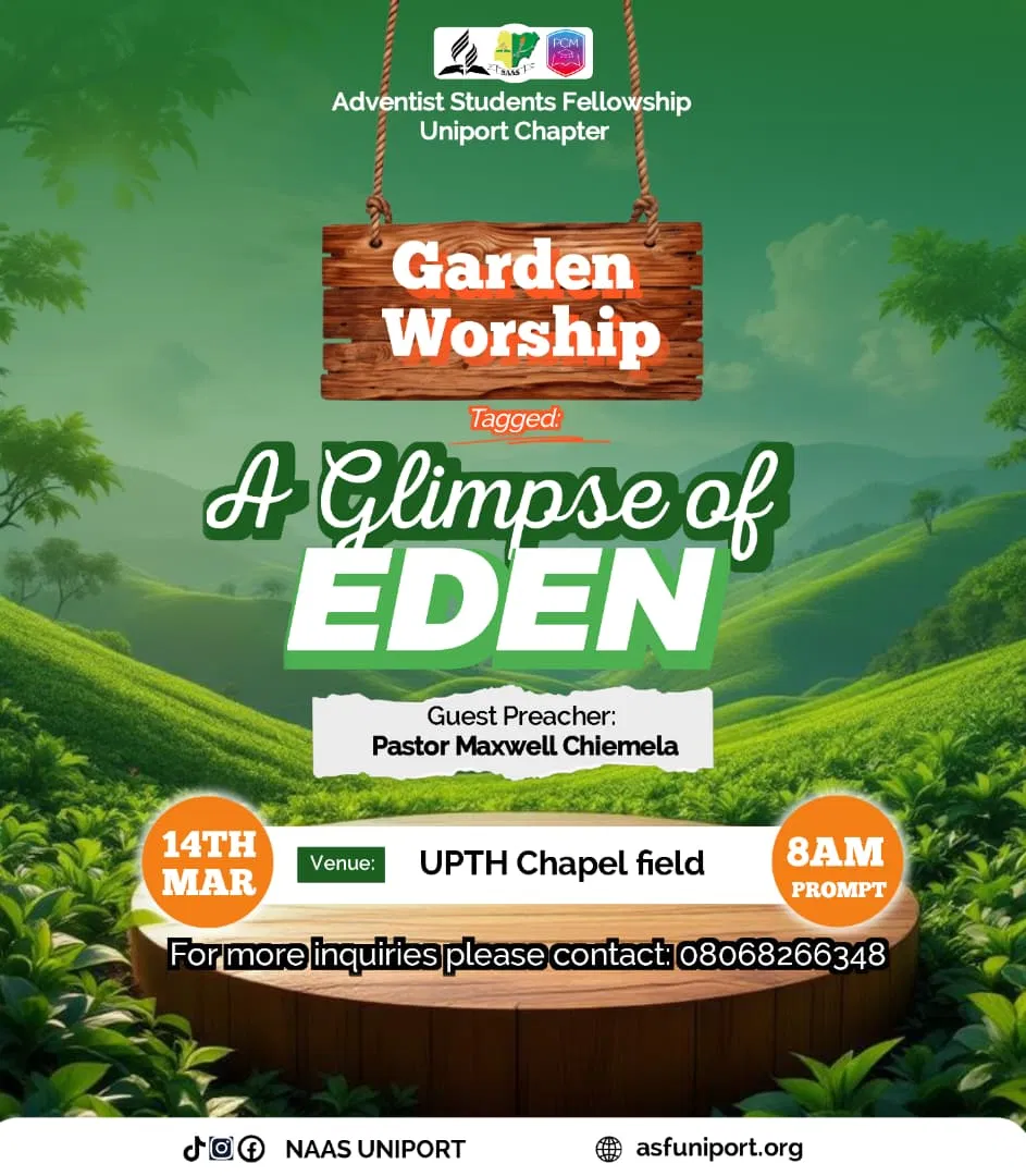 SABBATH SCHOOL GARDEN WORSHIP: A GLIMPSE OF EDEN